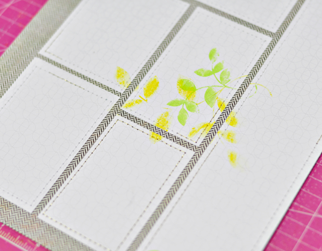 Subtle Stamping:: A Scrapbook Tutorial by Sasha Farina @ shimelle.com