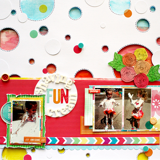 Scrappy Shaving:: A Scrapbook Tutorial by Heather Leopard @ shimelle.com