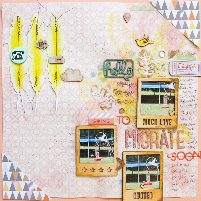 Colourful Gelatos:: A Scrapbook Tutorial by Patricia Roebuck @ shimelle.com