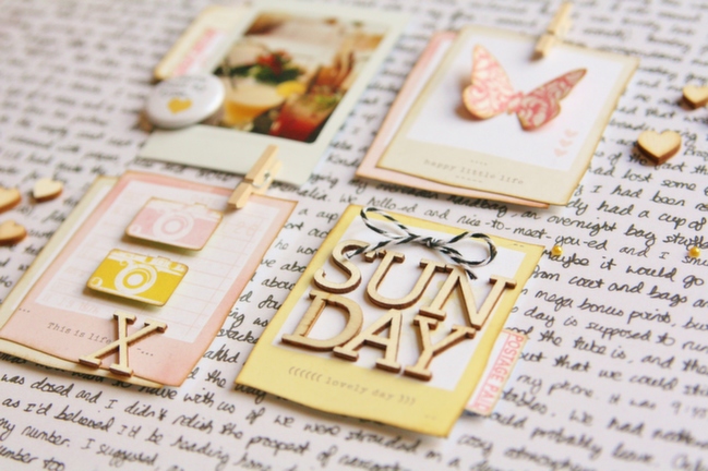 How to Hide a Story in Plain Sight:: A Scrapbook Tutorial by Kirsty Smith @ shimelle.com