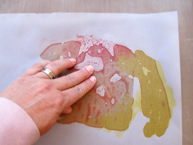 Marbled Fall Leaves Using Distress Stains:: A Scrapbook Tutorial by Kim Watson @ shimelle.com
