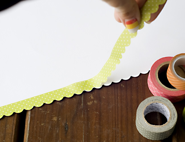 Border Punches with Decorative Tape:: A Scrapbook Tutorial by Tegan Skwiat @ shimelle.com