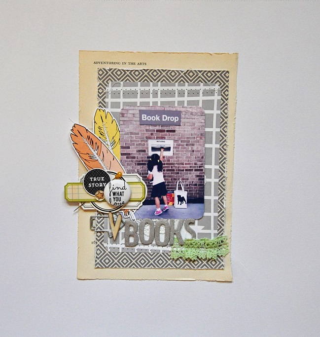 Five Ways to Scrapbook with Vintage Books by Martha Bonneau @ shimelle.com