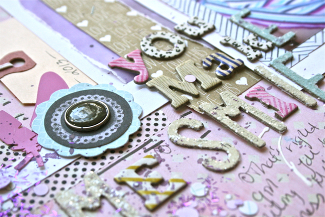 Five Ways to Scrap With the colour Purple by Ashli Oliver @ shimelle.com