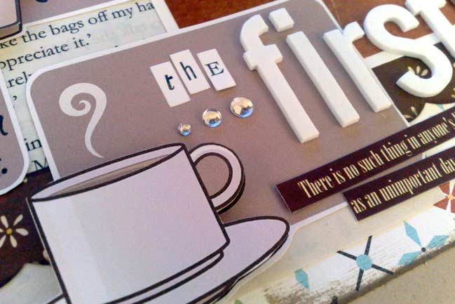 hybrid scrapbook page