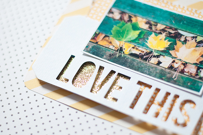 how to add more dimension to your scrapbook pages by Jessica Lohof @ shimelle.com