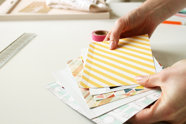 using japanese bookbinding to create a mini album:: a scrapbooking tutorial by meghann andrew @ shimelle.com