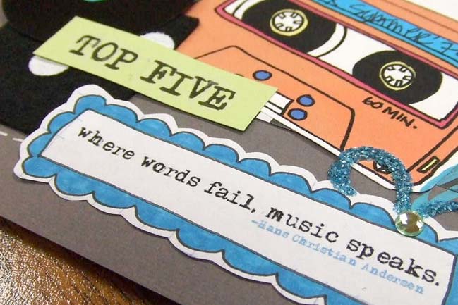 hybrid scrapbook page