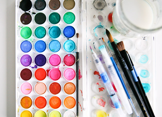 five ideas to use watercolours by jen kinkade @ shimelle.com