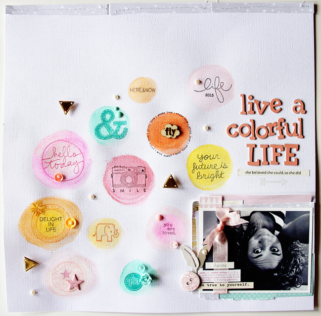 get started with gelatos:: a scrapbook tutorial by loredana bucaria @ shimelle.com