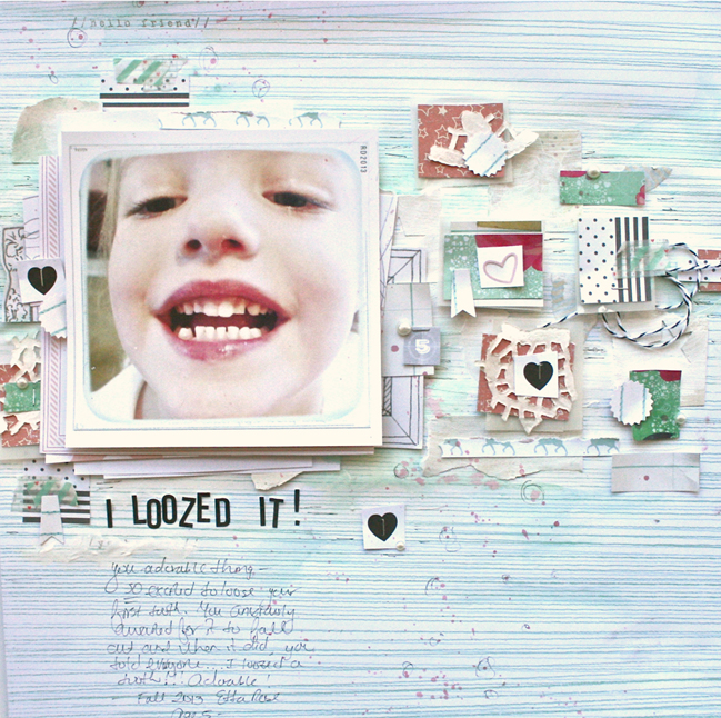 layering the leftover bits:: a scrapbook tutorial by ashli oliver @ shimelle.com