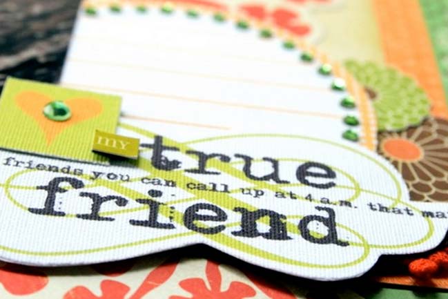 hybrid scrapbook page