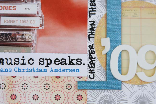 hybrid scrapbook page
