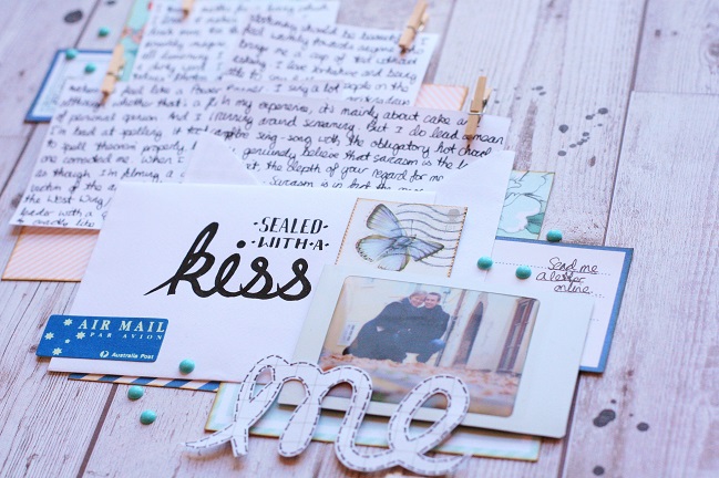 Getting Personal:: A Scrapbook Page by Kirsty Smith @ shimelle.com