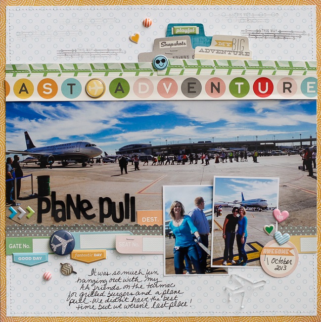 scrapbook page designs for larger photos by Diane Payne @ shimelle.com