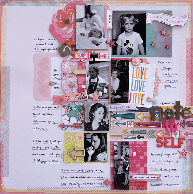 scrapbooking colour schemes with pink by melanie ritchie @ shimelle.com