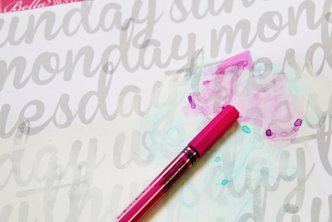 watercolour effects with stabilo pens:: a scrapbooking tutorial by lilith eeckels @ shimelle.com