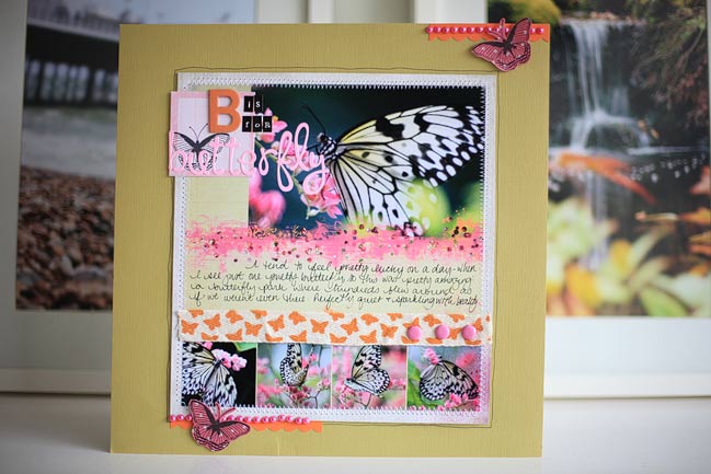 hybrid scrapbook page