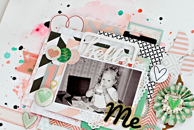 scrapbooking with mist or ink @ shimelle.com