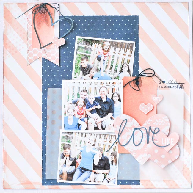 scrapbooking with mist or ink by Jamie Pate @ shimelle.com