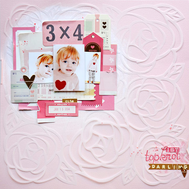 scrapbook page featuring March 2014 Best of Both Worlds kit by Paige Evans @ shimelle.com