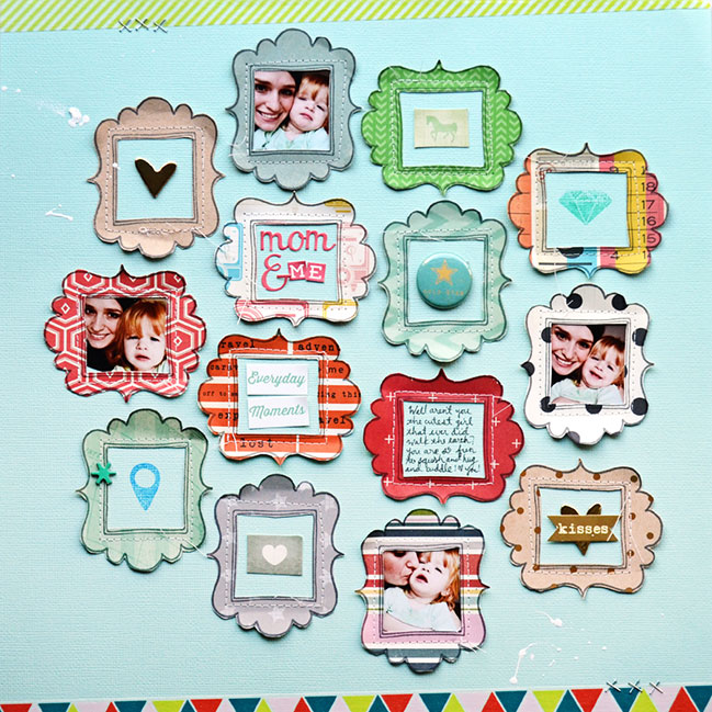 scrapbook page featuring March 2014 Best of Both Worlds kit by Paige Evans @ shimelle.com