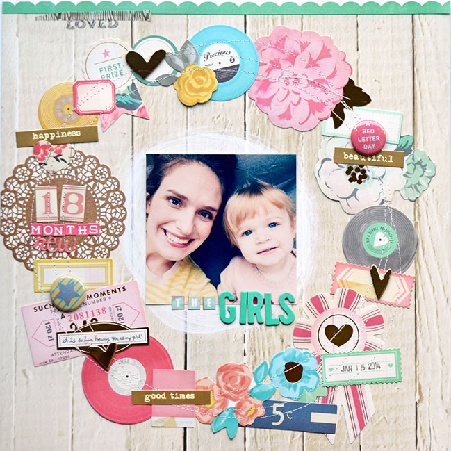 scrapbook page featuring March 2014 Best of Both Worlds kit by Paige Evans @ shimelle.com