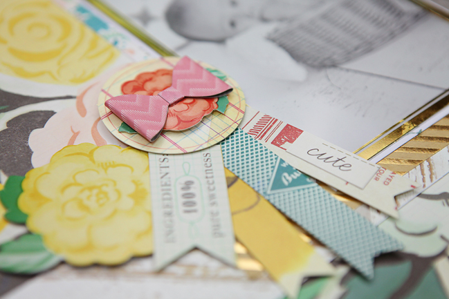 scrapbooking embellished pages @ shimelle.com