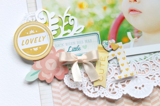 scrapbooking embellished pages @ shimelle.com
