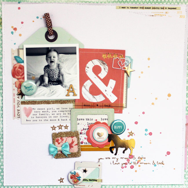 scrapbooking embellished pages @ shimelle.com