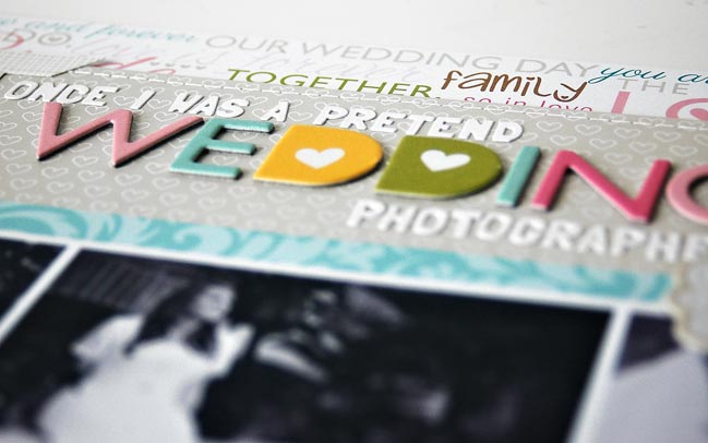 scrapbooking wedding pages @ shimelle.com