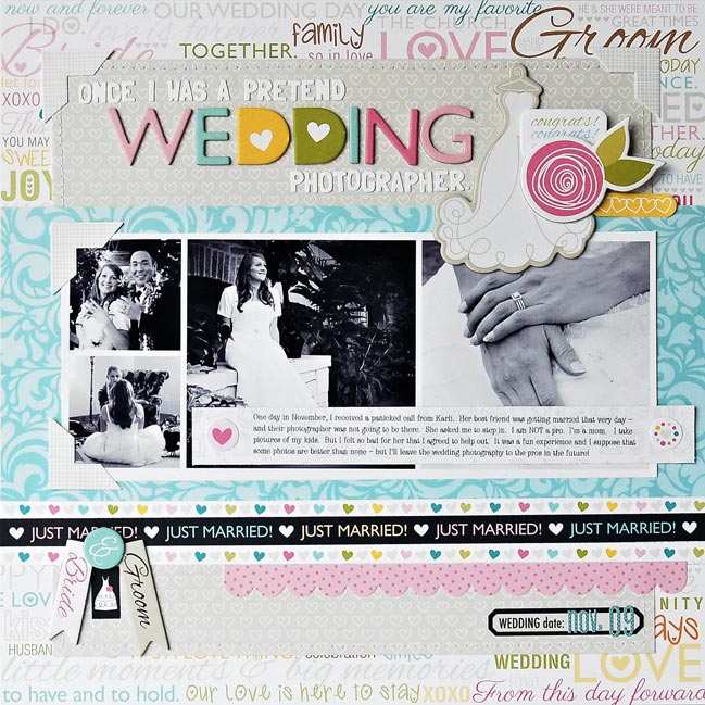 scrapbooking wedding pages @ shimelle.com