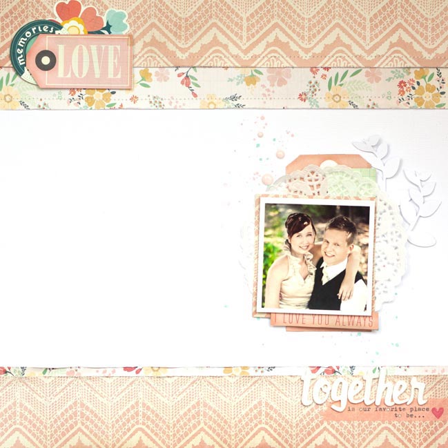 scrapbooking wedding pages @ shimelle.com