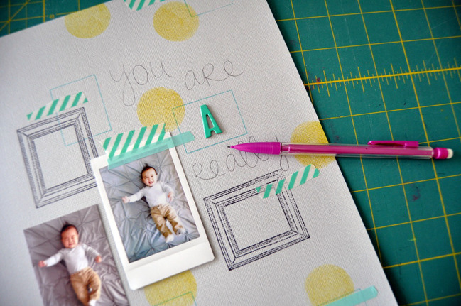 combining techniques:: a scrapbook tutorial by amy tangerine @ shimelle.com