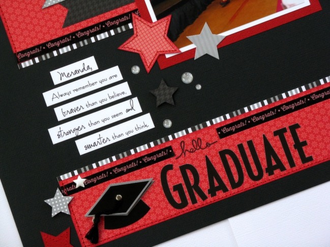 graduation scrapbook page by mendi yoshikawas @ shimelle.com