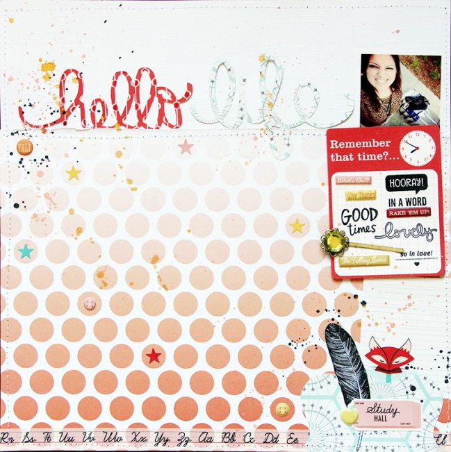 scrapbooking with mist or ink by Celine Navarro @ shimelle.com