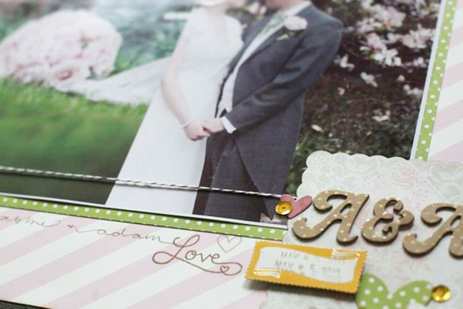 wedding scrapbook page by shimelle laine @ shimelle.com