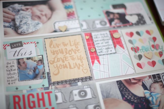starting a baby album with project life @ shimelle.com
