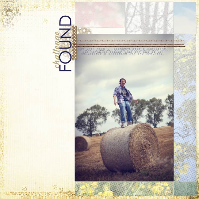 digital scrapbook page