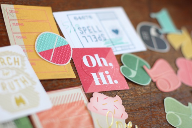 texture on die cuts from the Shimelle collection by American Crafts @ shimelle.com