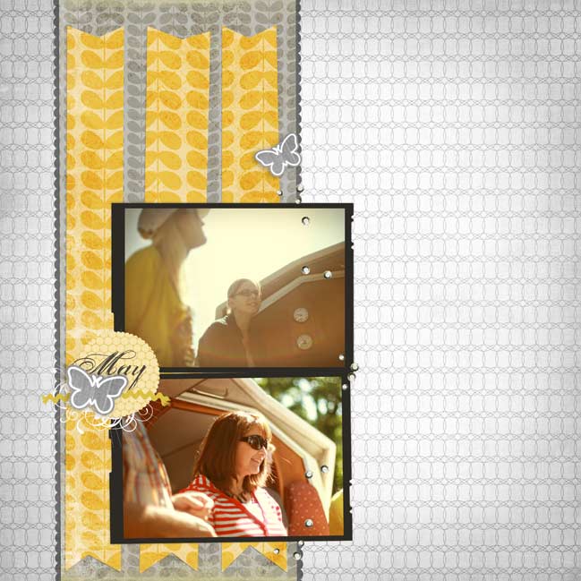 digital scrapbook page