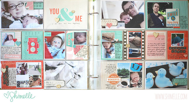 project life baby book with supplies from the shimelle collection by american crafts @ shimelle.com