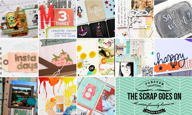 the scrap goes on :: a weekly round-up of scrapbooking craftiness