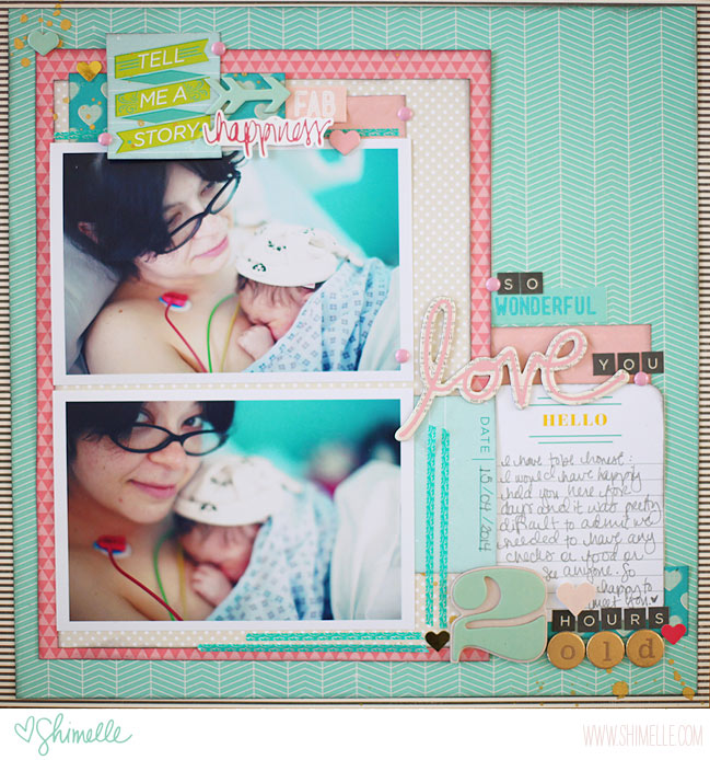 Thoughts on scrapbooking my birth story @ shimelle.com