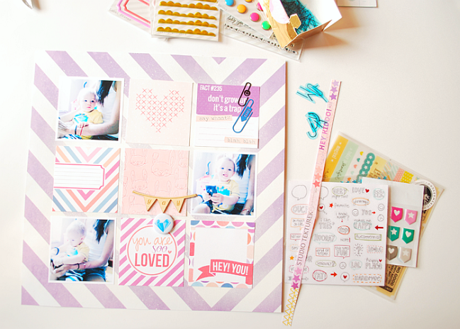 all things colour:: a scrapbooking tutorial by ewa kujawska @ shimelle.com