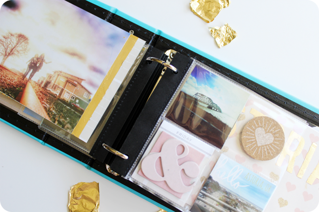 gold leaf:: a scrapbooking tutorial by carrie elias @ shimelle.com