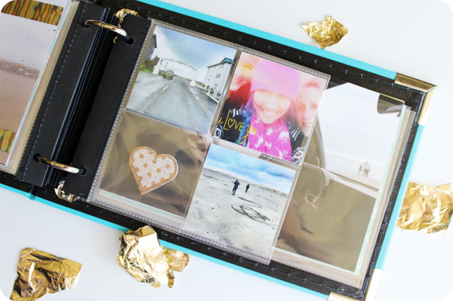 gold leaf:: a scrapbooking tutorial by carrie elias @ shimelle.com