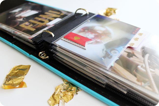 gold leaf:: a scrapbooking tutorial by carrie elias @ shimelle.com