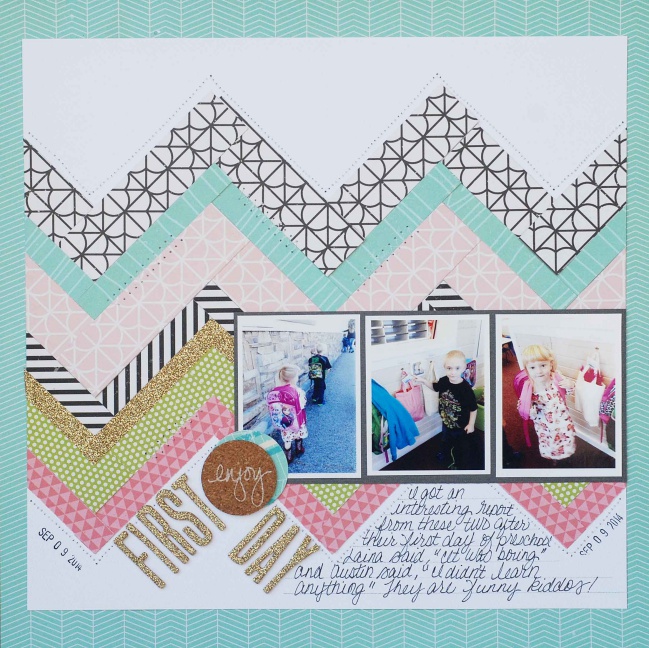 five ideas for scrapbooking with shimelle patterned papers by Becki Adams @ shimelle.com