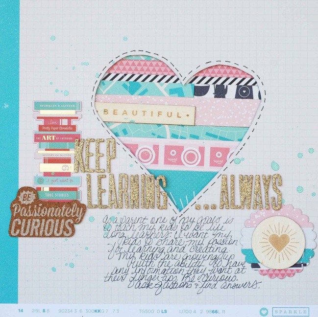 five ideas for scrapbooking with shimelle patterned paper by Becki Adams @ shimelle.com